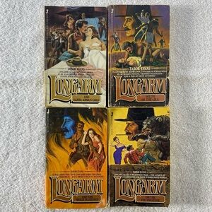 Vintage Longarm Action Western Romance Novel x4